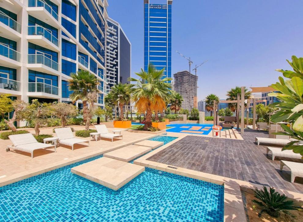 Ferienwohnung Royalton - Damac Maison Prive Dubai Exterior foto